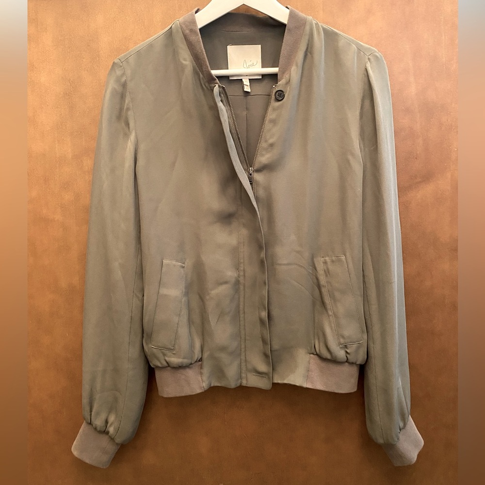 Joie Silk Bomber Jacket